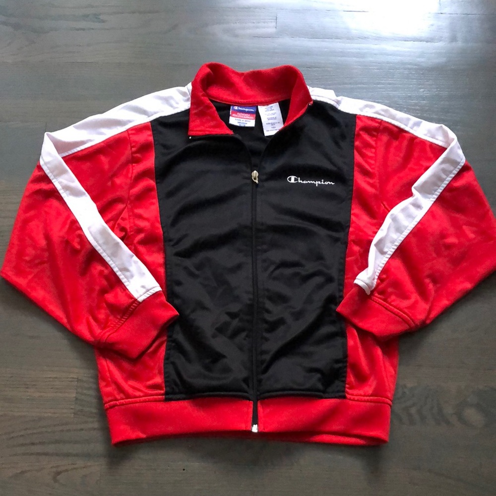 Champion Athletic Full Zip Jacket Kids Sz 10-12 M Like New